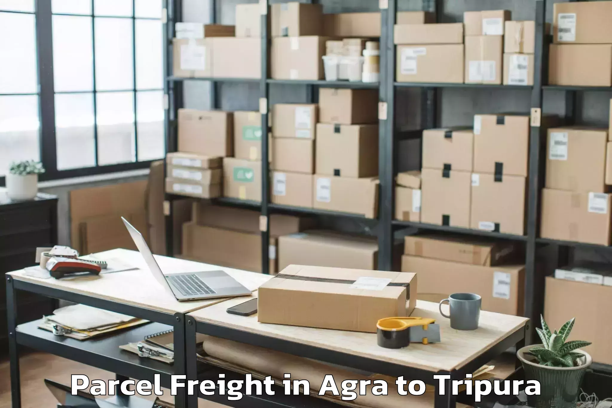 Agra to Khowai Airport Ixn Parcel Freight